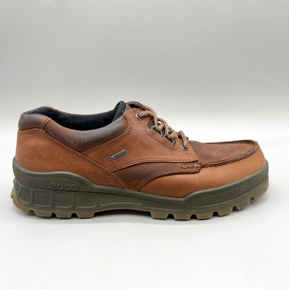 ECCO Mens 42 Track 25 Hiking Shoes Brown Leather Gore-Tex Waterproof Gorpcore